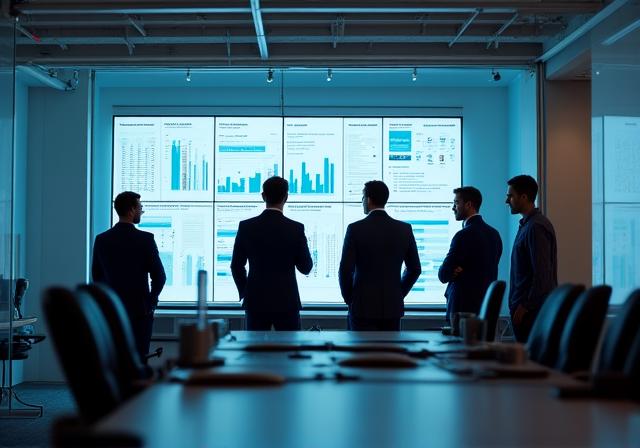 Team von Aviary Ventures bei einer digitalen Strategieplanung im modernen Wiener Büro
